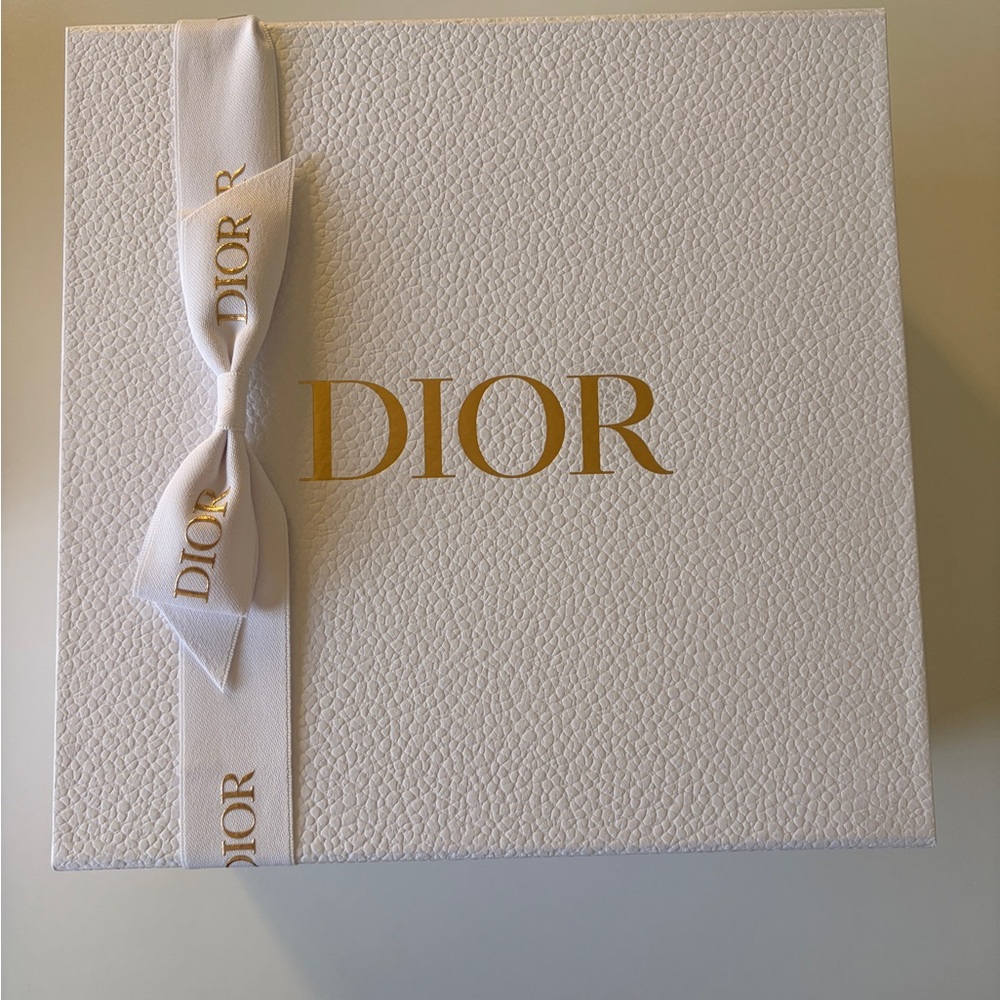 Used Dior White Box with Gold Lettering